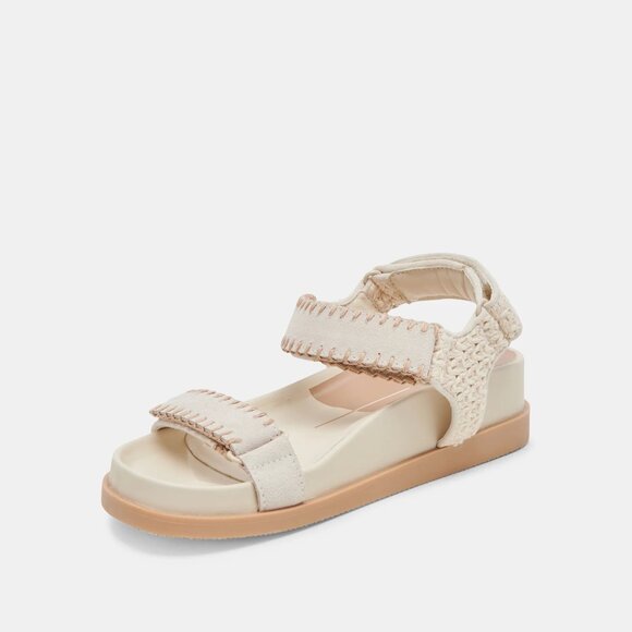 NEW DOLCE VITA Leather Senora Sandals silver for women 253 - Picture 1 of 9